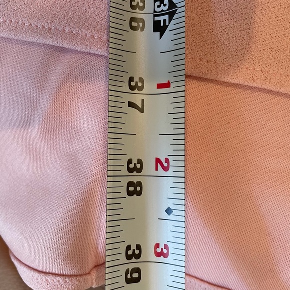 NWT (1X) New York Collection blush pink shift dress mini/knee long sleeves bling - Picture 12 of 12